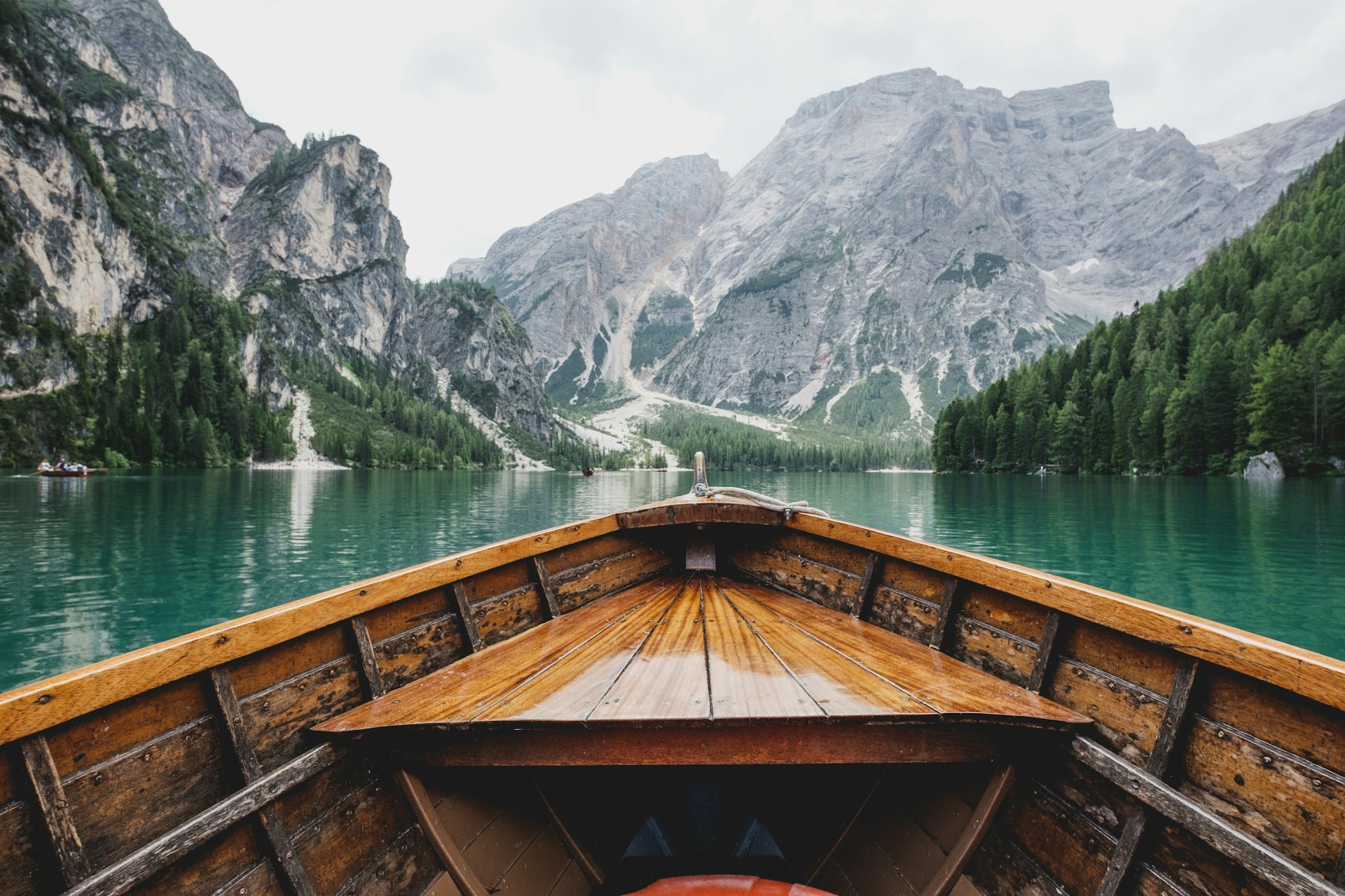 Canoe wake, Lake Tahoe